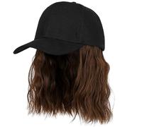 YEKEYI femme courte Bob perruques casquette de Baseball avec cheveux filles naturel perruque chapeaux cheveux bouclés