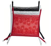 YEKEYI Lot de 3 cache-décolleté pour femme - Grande taille - Camisole à clipser - Insert de soutien-gorge - Panneau de modestie, Noir / blanc / rouge, taille unique