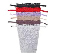 YEKEYI Lot de 3 pièces pour cacher le décolleté, caraco en dentelle à clipser pour femme, insert de soutien-gorge imitation, voile pudique, gilet, 6P., 36