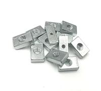 YEKIM écrous 10 pièces écrou carré M3 M4 M5 M6 M8 M10 écrous rectangulaires profilé en Aluminium Accessoire Bloc Coulissant Mince en Acier au Carbone écrou fraisé écrou en Acier Inoxydable
