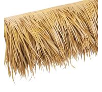 Yekuhe Chaume pour toiture Rouleau de Chaume en Palmier Toit en Paille de Style Mexicain Panneaux de Chaume Plastique PE pour Tiki Bar Garden Hawaii Jardin Parasol de Plage Clôture Partie(Color 1)