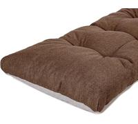 Yekuhe Coussin de Banc de Jardin Antidérapant 8cm Épaisse - 2/3 Places Coussin de Siège pour Banc Mobilier Terrasse, Balancelle, Canapé Extérieur et Banquette(Brun,90x50cm x8cm Thick)