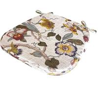 Yekuhe Coussins de Chaise avec Attaches Galette de Chaise en Forme de Trapèze, Coussin de siège Détachable Antidérapant pour la décoration de la Cuisine et du Salon(Color 27,43X40X35CM (3CM Thick))