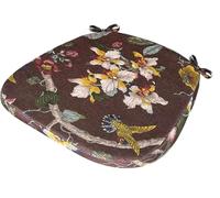 Yekuhe Coussins de Chaise avec Attaches Galette de Chaise en Forme de Trapèze, Coussin de siège Détachable Antidérapant pour la décoration de la Cuisine et du Salon(Color 29,40X38X33cm (5CM Thick))