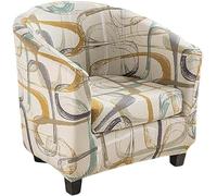 Yekuhe Housse de Fauteuil Chesterfield Crapaud 1 Place, Housse de Fauteuil Extensible Chesterfield, Housse Fauteuil Salon Club il Lavable, Couverture de Fauteuil Facile à Installer (Color : #32)