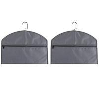 YELAIYEHAO Lot de 2 coffres-forts à suspendre sous les vêtements avec poche pour cacher des objets de valeur (milieu, gris)