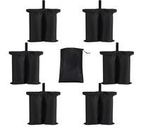YELAIYEHAO Lot de 4 sacs de poids pour tente pop-up - Sac lesté pour pieds - Sac de sable - Grand - 6 pièces + sac