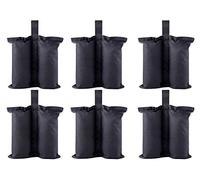 YELAIYEHAO Sac de Poids Robuste à Double Couture pour Tente Pop-Up - Poids de Jambe, Sable - Noir - Taille L : 6 x 44 x 46 cm