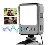 YELANGU Lumière de remplissage pour caméra vidéo avec microphone pour diffusion en direct, diffusion à distance, travail photographique, ordinateur, zoom