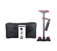 Yelangu S60t Camera Stabilisateur Pro Version pour caméra vidéo DV DSLR Nikon Canon, Sony, Panasonic, Rouge