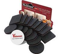 Yelanon Lot de 16 patins antidérapants de 5,1 cm pour pieds de meubles, pieds de meubles en caoutchouc autocollants, protecteurs de sols antidérapants pour garder les meubles en place
