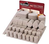 Yelanon Lot de 278 patins en feutre autocollants pour meubles - Patins de chaise en feutre anti-rayures pour pieds de meubles, pieds de chaise, patins en feutre pour sols en bois dur, beige