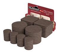 Yelanon Lot de 56 Patins Autocollants en Feutre pour Meubles (25 + 50 mm) - Patins de Chaise en Feutre Anti-Rayures pour Pieds de Meubles, Pieds de Chaise, Patins en Feutre pour sols en Bois Dur,