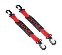 YELARXI Lève-patins à roulettes, laisse de skate avec poignée de transport, boucle de fixation, accessoire de fixation de 33 cm et lot de 2 et nylon et rouge - Fixation pour (bottes de ski/chaussures