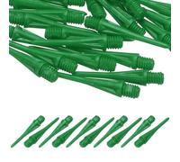 YELARXI Lot de 50 pointes de fléchettes en plastique, filetage 2BA, pointe souple, accessoires de rechange pour cible de fléchettes électronique, entraînement, divertissement à domicile, compétition
