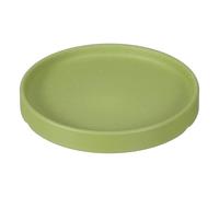 YELARXI Soucoupes rondes en céramique de 14 cm pour plantes - Pour extérieur, intérieur, jardin, plantation, eau, fleur, café - Vert