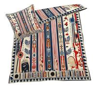 YELDAN Parure de Lit Indien Tribal Bohème, Housse de Couette 160x200 Imprimée - Set Housse de Couette 2 Personne en Microfibre avec Fermeture Éclair, 2 Taie d'oreiller 65x65 cm