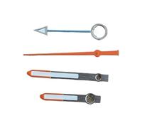 YELEMEABHB Aiguille de Montre Lumineuse Verte for 3/4 Broches for Mouvement NH34 NH35 NH36, pièce modifiée, Aiguille des Secondes Orange Main(Orange Blue)