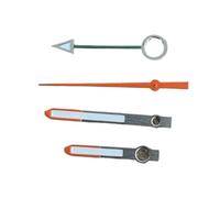 YELEMEABHB Aiguille de Montre Lumineuse Verte for 3/4 Broches for Mouvement NH34 NH35 NH36, pièce modifiée, Aiguille des Secondes Orange Main(Orange Green)