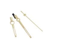 YELEMEABHB Aiguilles de carnet de Bord NH35 NH36, Aiguilles de Montre C3 Vertes Lumineuses et polies, 8 x 12 x 12,5 mm, Style bâton, Aiguilles de Remplacement Datejust Main(Gold)