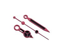 YELEMEABHB Aiguilles NH35 Bleu Vert Orange Accessoires de Montre sans Aiguilles Lumineuses adaptées for mouvements NH35/NH36/4R/7S Main(Cherry Red)