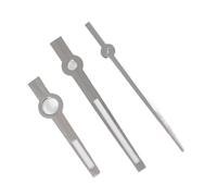 YELEMEABHB Aiguilles polies 8 x 12 x 12,5 mm, Aiguilles de carnet de Bord NH35 NH36, Aiguilles de Montre 3C Lumineuses de Style bâton de Remplacement Main(Green Silver)