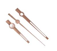 YELEMEABHB Aiguilles polies 8 x 12 x 12,5 mm, Aiguilles de carnet de Bord NH35 NH36, Aiguilles de Montre 3C Lumineuses de Style bâton de Remplacement Main(Green Rose)