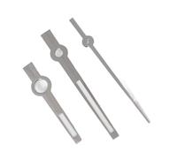 YELEMEABHB Aiguilles polies 8 x 12 x 12,5 mm, Aiguilles de carnet de Bord NH35 NH36, Aiguilles de Montre 3C Lumineuses de Style bâton de Remplacement Main(Blue Silver)