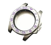 YELEMEABHB Boîtier argenté for anneau intérieur 40,5 mm for montre homme compatible for les modèles NH34, NH35, NH36, mouvement/cadran automatique. Boîtier de montre(1 Silvery)