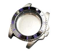 YELEMEABHB Boîtier argenté for anneau intérieur 40,5 mm for montre homme compatible for les modèles NH34, NH35, NH36, mouvement/cadran automatique. Boîtier de montre(3 Silvery)