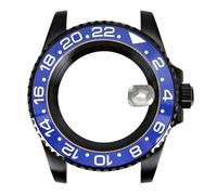 YELEMEABHB Boîtier de 40 mm en acier 316L noir, outils de réparation de montres, pièce saphir for mouvement NH35 NH36 NH34/38 8215 Eta2824, couronne vissée Boîtier de montre(Glass Bottom Cover 3,Miyot