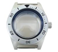 YELEMEABHB Boîtier de 40 mm en verre saphir for montre NH36, NH35, NH34/38, cadran de 28,5 mm, pièces de rechange, étanche à 100 m Boîtier de montre(Style 6)