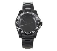 YELEMEABHB Boîtier de montre 40 mm, accessoires, bracelet en verre saphir for mouvement NH35 NH36 Boîtier de montre(Solid Bottom Cover 2,NH35 NH36 34 38)