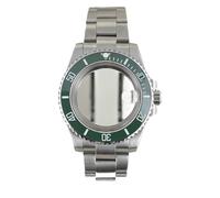 YELEMEABHB Boîtier de montre 40 mm, bracelet brossé 316L, verre saphir, compatible for Seiko NH35, NH36, NH34/38, 8215, ETA 2824, 28,5 mm Boîtier de montre(Glass Bottom Cover 1,Miyota 8215)