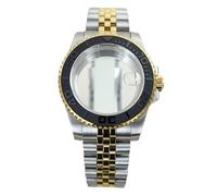 YELEMEABHB Boîtier de montre 40 mm for boucle coulissante et bracelet en verre saphir for NH35 NH36 NH34 Boîtier de montre(Glass Bottom Cover 3,For Miyota 8215)