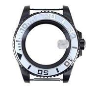 YELEMEABHB Boîtier de montre 40 mm for verre saphir for lunette de yacht noire, style for mouvement automatique NH35NH36 8215 ETA2824 PT5000 Boîtier de montre(Glass Bottom Cover 5,Eta 2824)