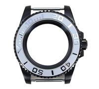 YELEMEABHB Boîtier de montre 40 mm for verre saphir for lunette de yacht noire, style for mouvement automatique NH35NH36 8215 ETA2824 PT5000 Boîtier de montre(Glass Bottom Cover 6,For NH35 NH36 34 38)
