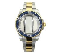YELEMEABHB Boîtier de montre 40 mm NH36 for NH35 NH36 NH34 8215 2824 PT5000, mouvement, cadran 28,5 mm, bracelet, boîtiers, verre saphir, étanche Boîtier de montre(Glass Bottom Cover 4,Eta 2824 PT5000