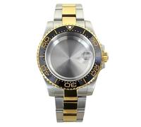 YELEMEABHB Boîtier de montre 40 mm NH36 for NH35 NH36 NH34 8215 2824 PT5000, mouvement, cadran 28,5 mm, bracelet, boîtiers, verre saphir, étanche Boîtier de montre(Solid Bottom Cover 1,NH35 NH36 34 38