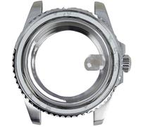 YELEMEABHB Boîtier de montre de luxe 40 mm, bracelet brossé en saphir for NH35 NH36 NH34 8215 Eta2824, mouvement automatique C3, lunette lumineuse Boîtier de montre(Silvery 1,Eta 2824 PT5000)