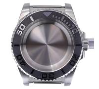 YELEMEABHB Boîtier de montre de plongée 40 mm en verre saphir for Seiko NH35 NH36 NH34 NH38 2824 Miyota 8215 Boîtier de montre(Solid bottom cover 4,Miyota 8215)