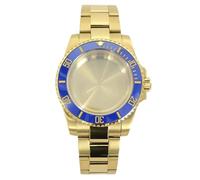 YELEMEABHB Boîtier de montre étanche 40 mm, bracelet en verre saphir, compatible for For Seiko NH35 NH36 8215 ETA 2824 PT5000, mouvement 28,5 mm Boîtier de montre(Solid Bottom Cover 4,Eta 2824 PT5000)