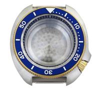 YELEMEABHB Boîtier de montre étanche 44 mm, lunette noire, verre saphir, compatible for Seiko NH35, NH36, NH34, NH38, 28,5 mm, résistance for l'eau jusqu'for 100 m Boîtier de montre(Black chapter ring