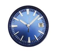 YELEMEABHB Boîtier de Montre NH35 Poli Haut Gamme, boîtier Miroir Saphir 41 mm for for NH35/4R/NH36, pièces d'assemblage Montres mécaniques Composer(Blue Dial-Hand)