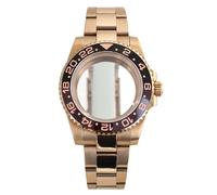 YELEMEABHB Boîtier de montre saphir 40 mm, compatible for les mouvements NH35, NH36, NH34 8215 et 2824, cadran 28,5 mm, lunette rotative unidirectionnelle, bracelet for boucle coulissante Boîtier de m