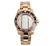 YELEMEABHB Boîtier de montre saphir 40 mm, compatible for les mouvements NH35, NH36, NH34 8215 et 2824, cadran 28,5 mm, lunette rotative unidirectionnelle, bracelet for boucle coulissante Boîtier de m