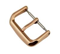 YELEMEABHB Bracelet de montre en acier inoxydable for boucle ardillon 10/12/14/16/18/20/22 mm, argent, noir, or rose, fermoir universel métal Fermoir de montre(Rose Gold 22mm)