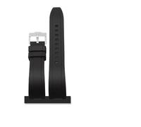 YELEMEABHB Bracelet de montre en caoutchouc fluoré for Rolex Tudor noir et vert 20 mm 22 mm bracelet de montre sport for barrette for ressort for dégagement rapide Bracelet de montre(Black Silver,20mm