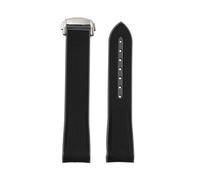YELEMEABHB Bracelet de montre en caoutchouc for Omega compatible for Swatch Joint MoonSwatch Celestial Sports, 20 mm, extrémités incurvées, motifs tissés, for boucle déployante Bracelet de montre(Carb