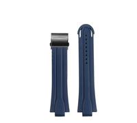 YELEMEABHB Bracelet de montre en caoutchouc for Oris Aquis Special 7730 7740 7653 7734 7725, bracelet de plongée for homme Bracelet de montre(Blue-black)